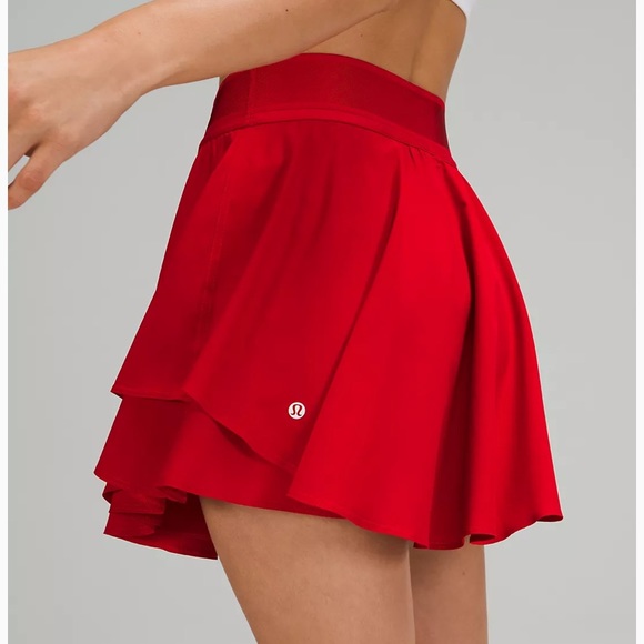 lululemon athletica Pants - Lululemon Court Rival HR Skirt Tall * Dark red
